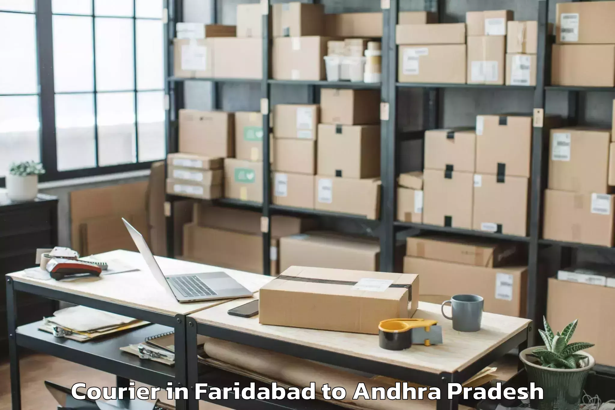 Leading Faridabad to Pedakakani Courier Provider